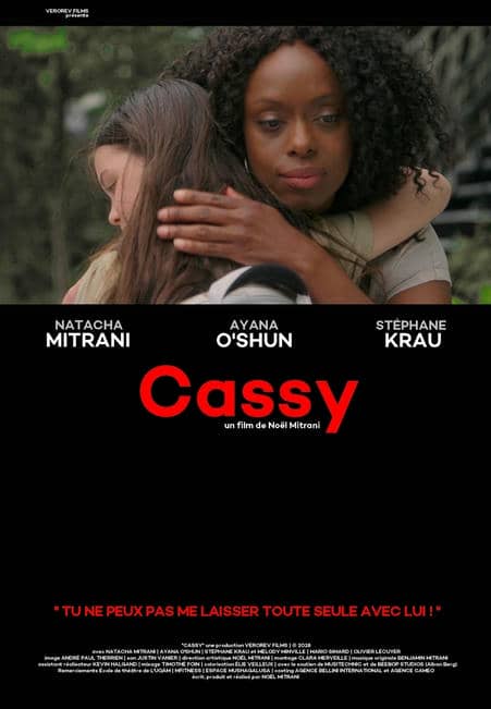 Affiche du drame québécois "Cassy", écrit et réalisé par Noël Mitrani (2019)