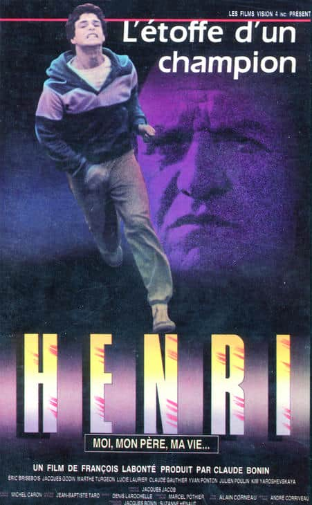 Jaquette VHS du film québécois "Henri" (François Labonté, 1986)