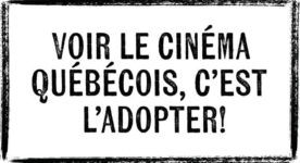 Logo du projet Voir le cinéma québécois c'est l'adopter (ACPQ, 2024)