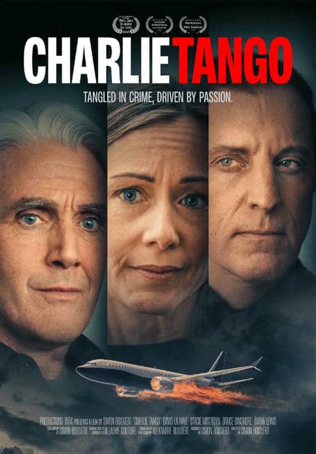 Affiche du suspense angloquébécois "Charlie Tango" de Simon Boisvert (2024)