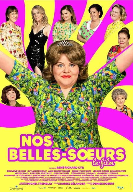 Affiche de la comédie musicale Nos belles-soeurs (René Richard Cyr, 2024 - TVA Films)