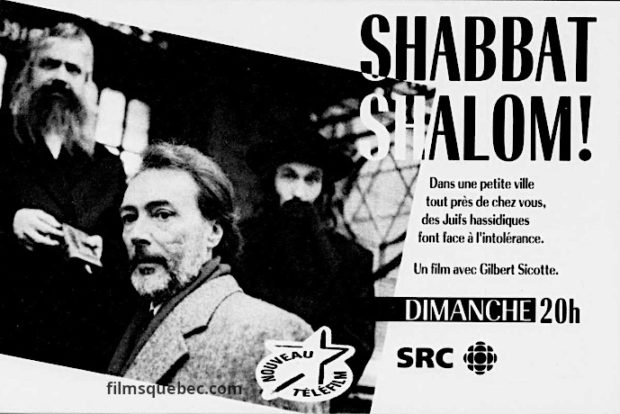 Publicité Radio-Canada pour la comédie dramatique "Shabbat Shalom!" (Michel Brault, 1992)